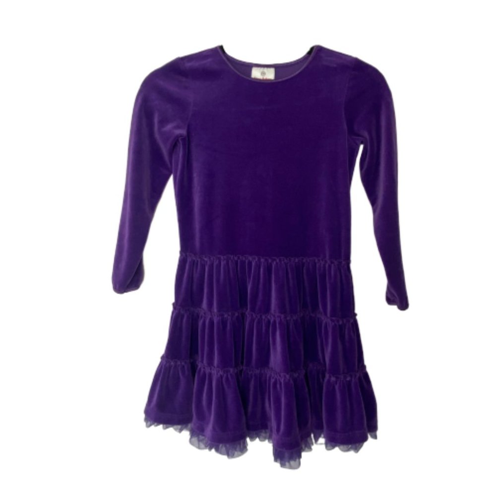 Hanna Andersson | Size 130. Purple Velvet dress